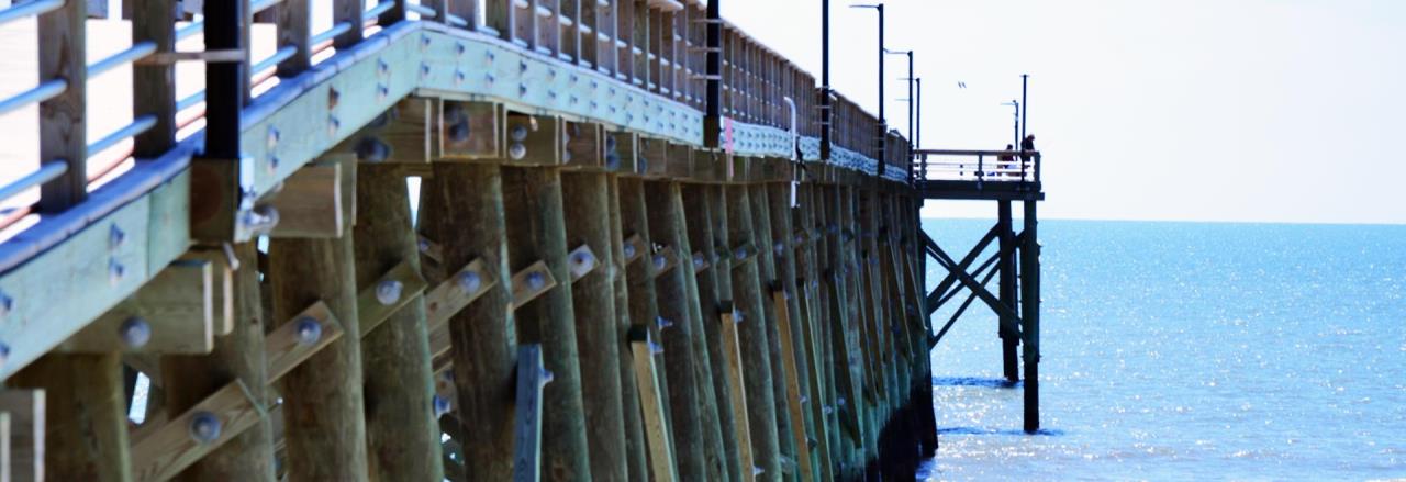 OKI Pier long view down the side