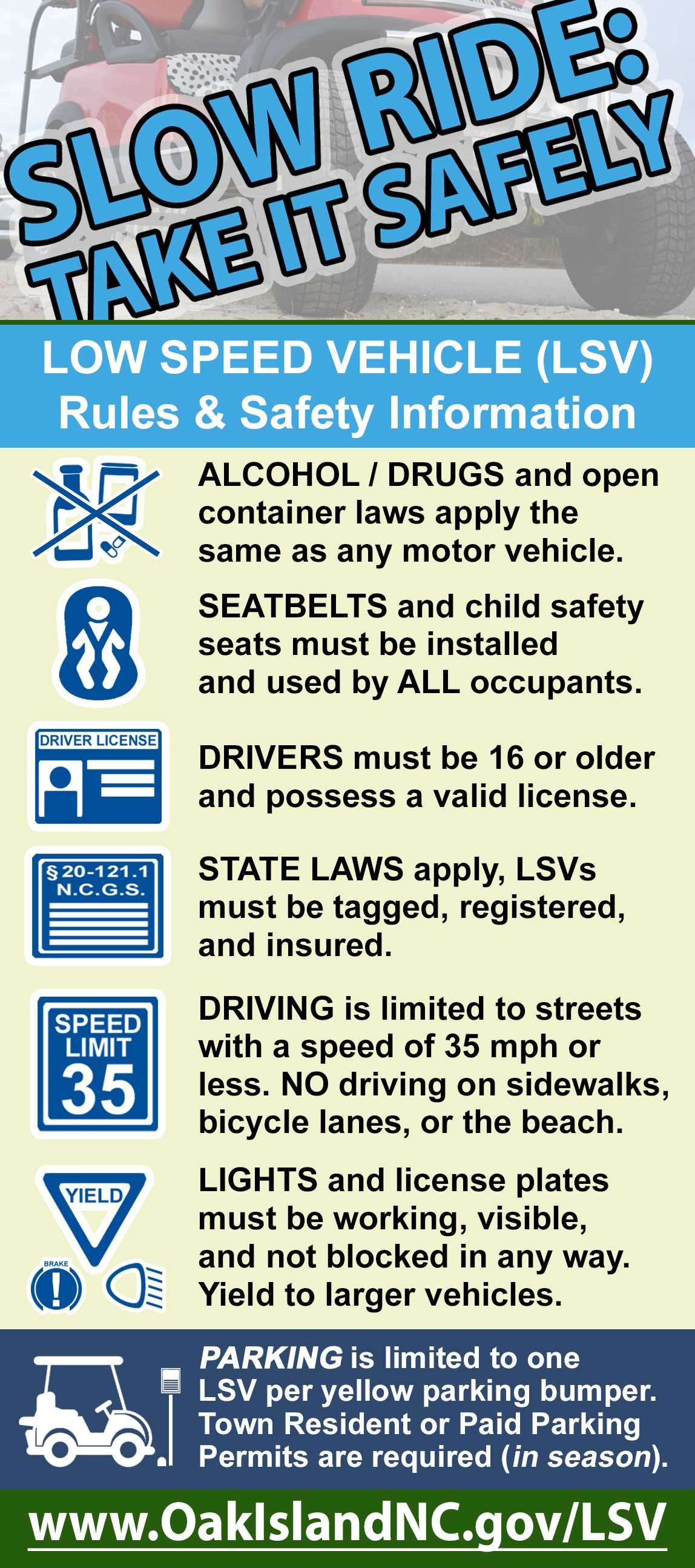 Slow Ride: LSV Information Card